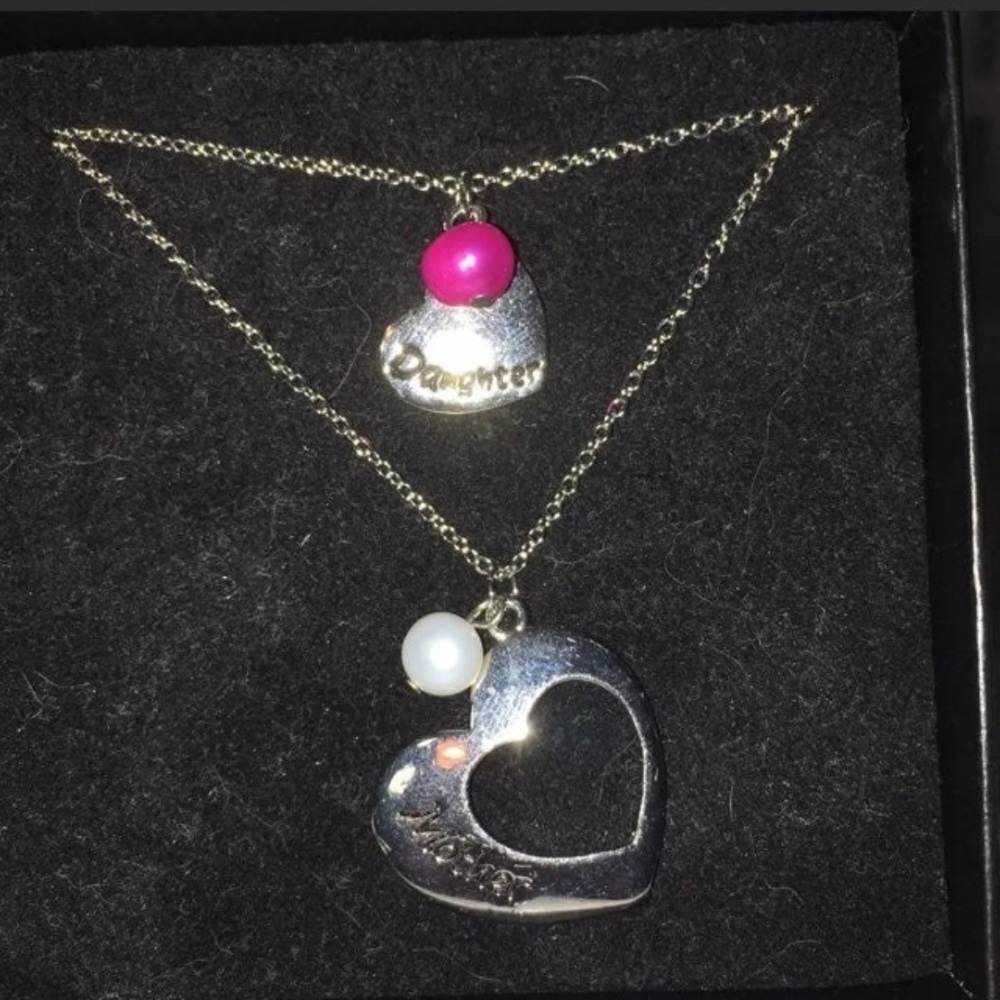 Mother and daughter necklace